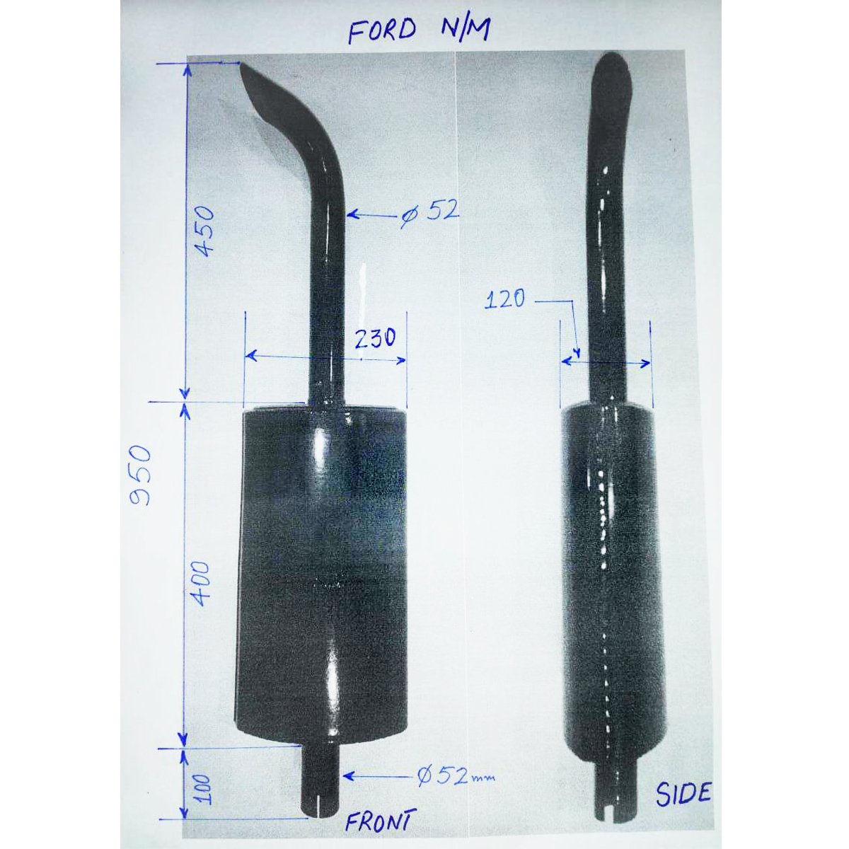 Toba esapament pentru Ford N/M